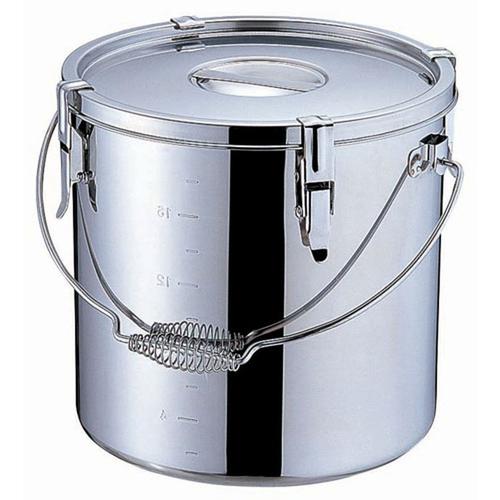 SAモリブデン 目盛付パッキン寸胴鍋 27 cm（吊付） 1-0191-0301 – 業務