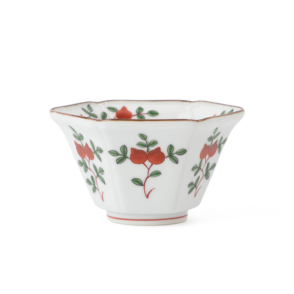 染付吹墨桃形 小鉢 ｜ 有田焼の源右衛門窯公式オンラインショップ