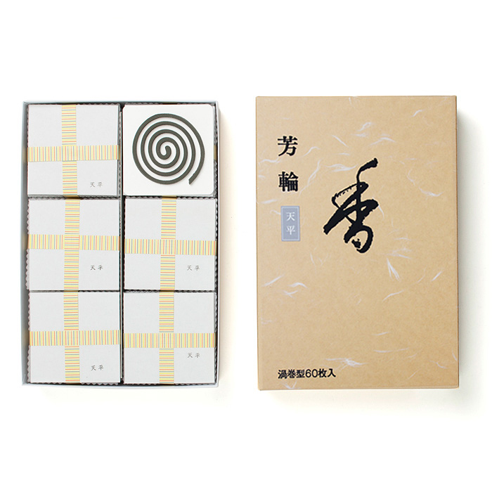 ウェブショップ芳輪 天平 渦巻 60枚: くつろぎの香り【公式】お香の