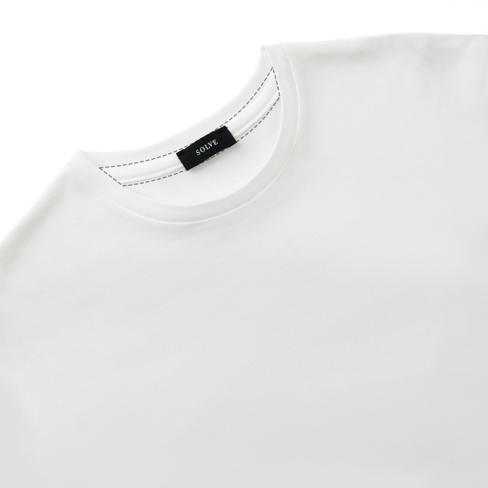 Surf T-シャツ 変形モックネック クールタッチ コットン/ナイロン