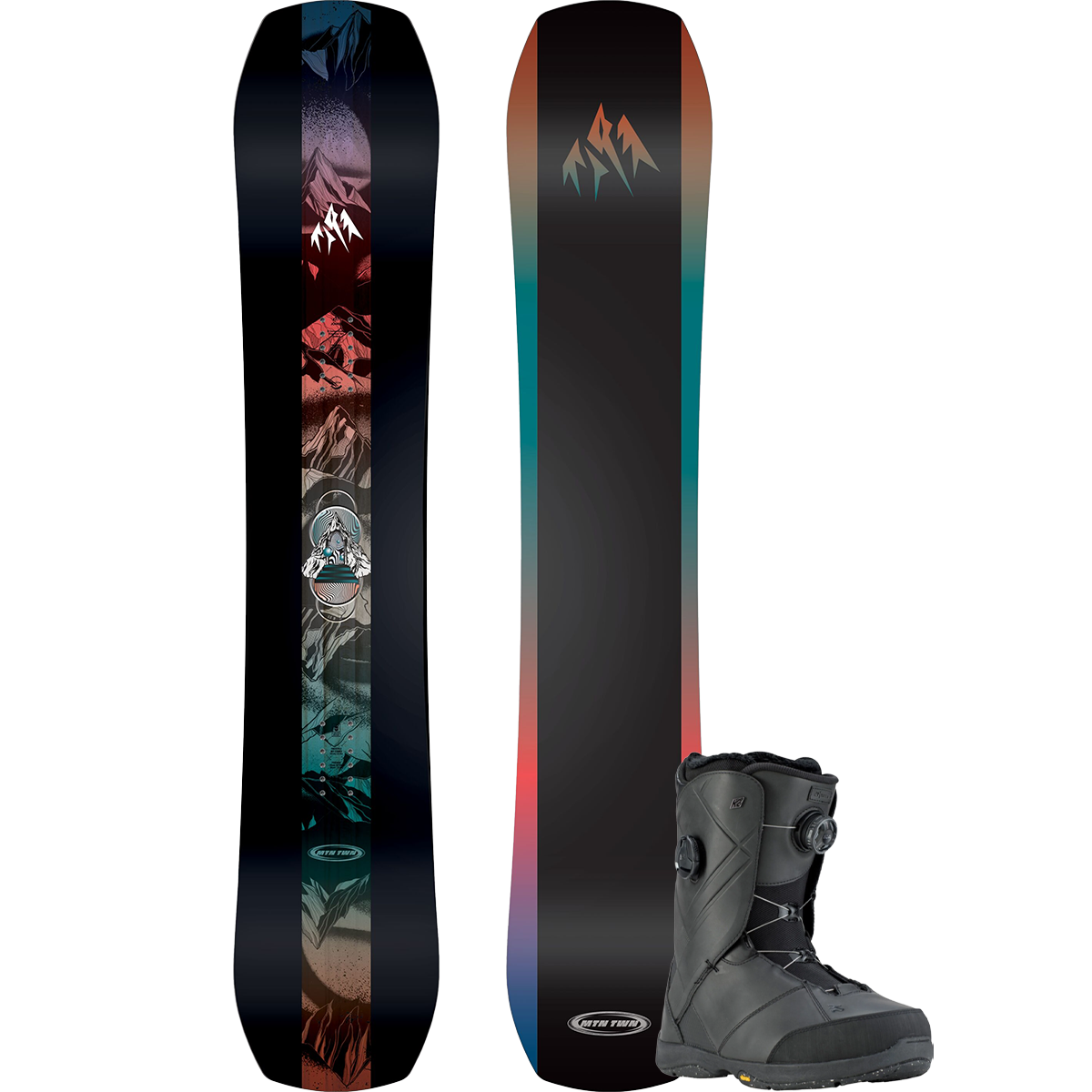 Jones Snowboards Mountain Twin Premium Snowboard Package – Sports