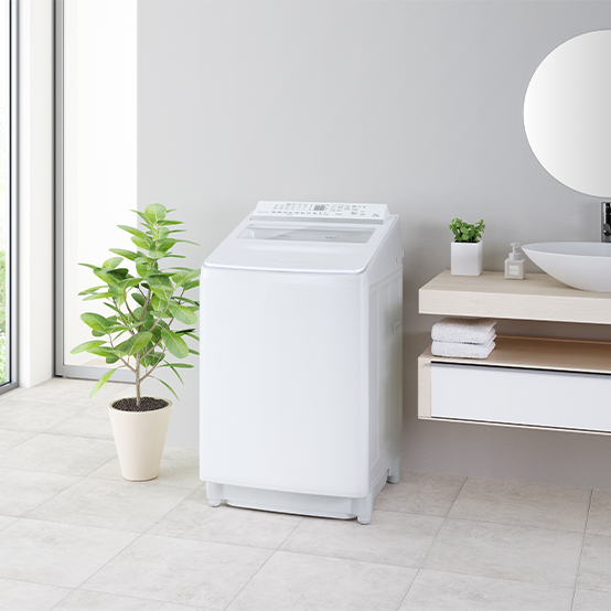 全自動洗濯機 (インバーター) ZABOON((W)グランホワイト): 家電商品