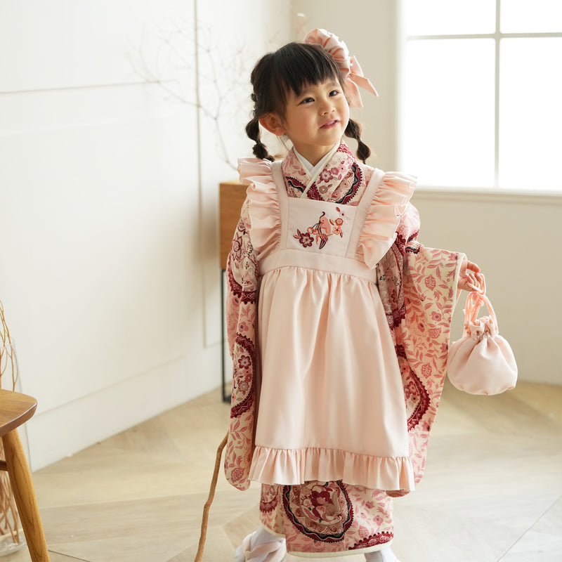 レンタル】七五三 3歳 着物 九重 ここのえ 女の子 被布セット 子供