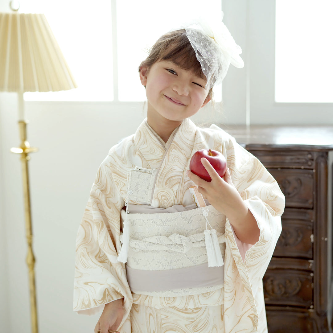 レンタル】七五三 7歳 着物 女の子 ひよこ商店 作り帯 子供 kids