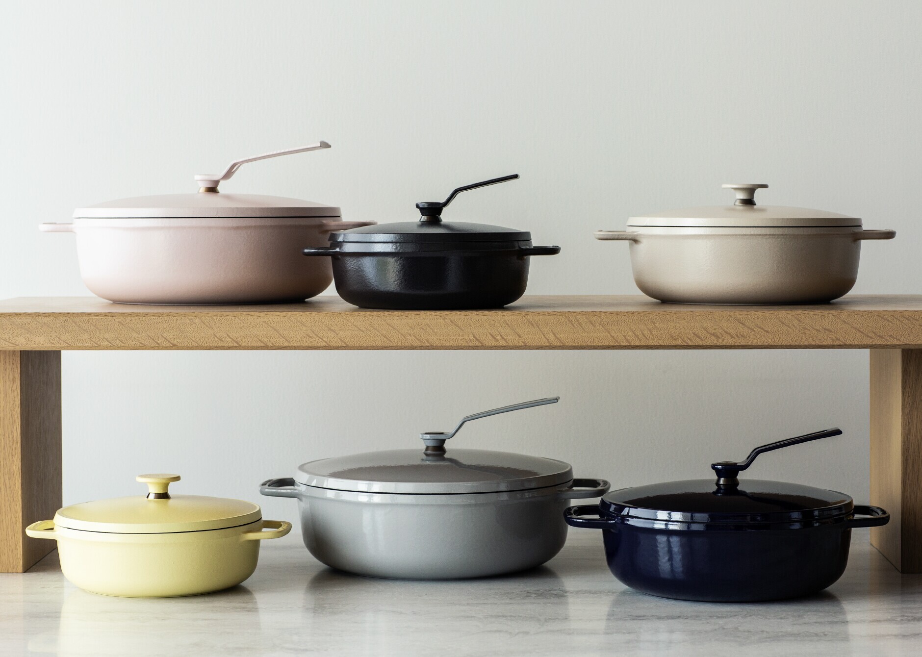 オーブンポット 2 18cm Shallow ベーシックノブ＆リッドスタンド