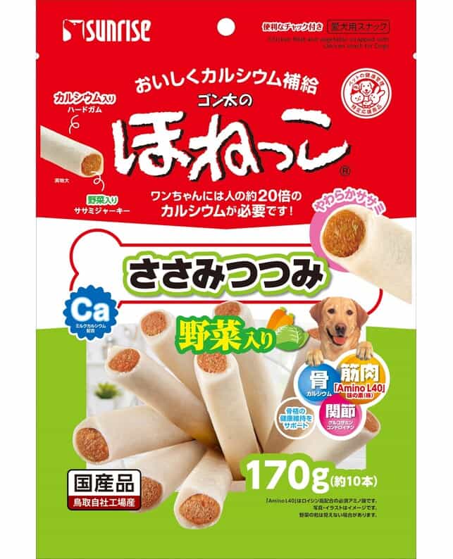 サンライズ ゴン太のほねっこ ささみつつみ 野菜入り（4973321941993