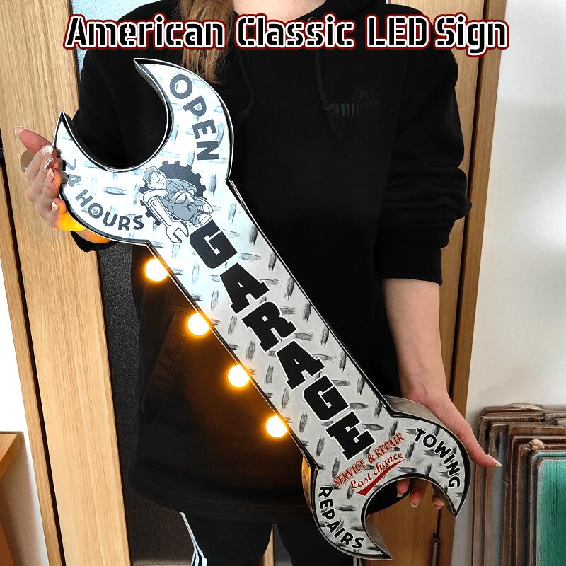 楽天市場】アメリカン クラシック LED Sign Full Service Station 電飾