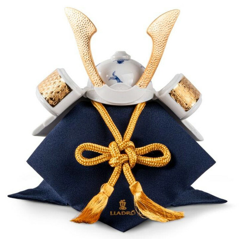 楽天市場】リヤドロ 五月人形 Lladro 兜平飾り 兜飾り 袱紗・台座