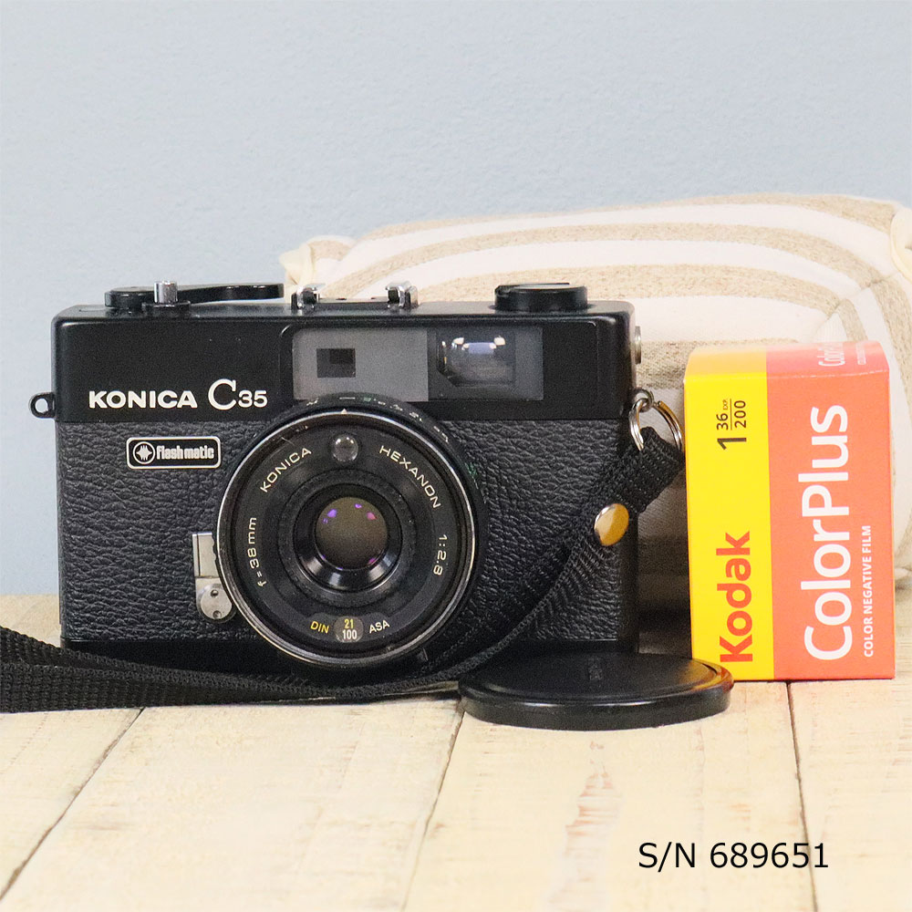 楽天市場】【整備済】【保証付 】 コニカ KONICA C35 FD S/N 287078
