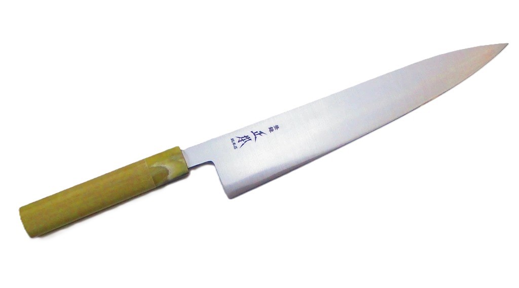 楽天市場】正本総本店 本焼青鋼 柳刃 刺身包丁 ミラー仕上げ 青紙一号