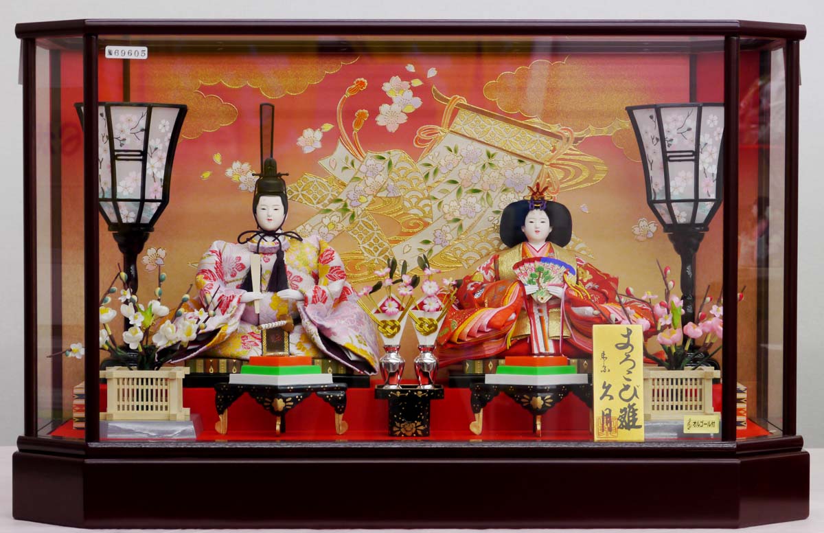 楽天市場】送料無料 久月作 雛人形 衣装着親王 オルゴール内蔵 六角
