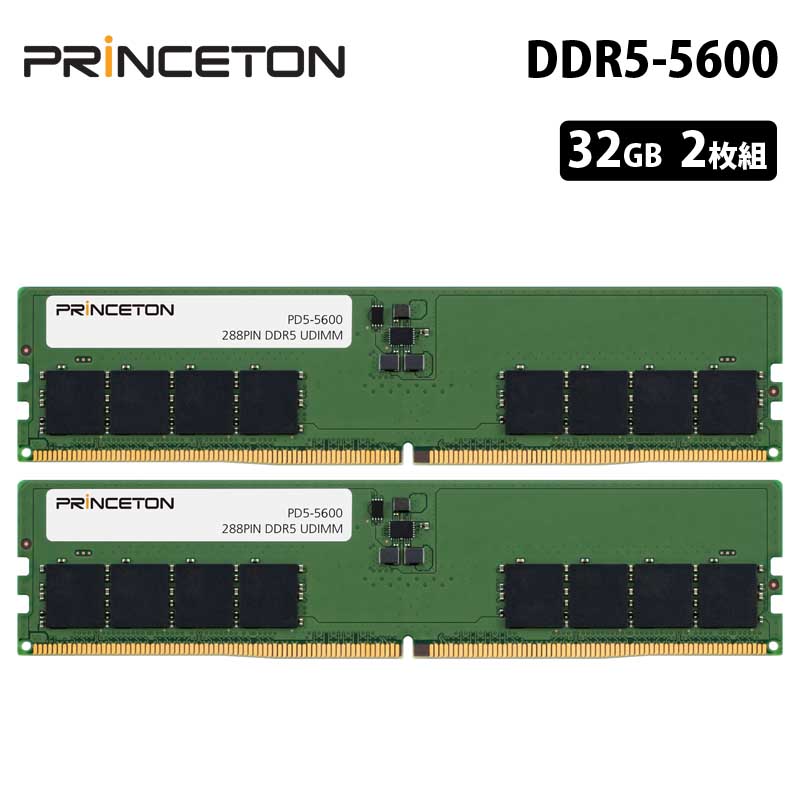 楽天市場】プリンストン 増設メモリ 16GB（8GB×2枚組） DDR5 5600MHz