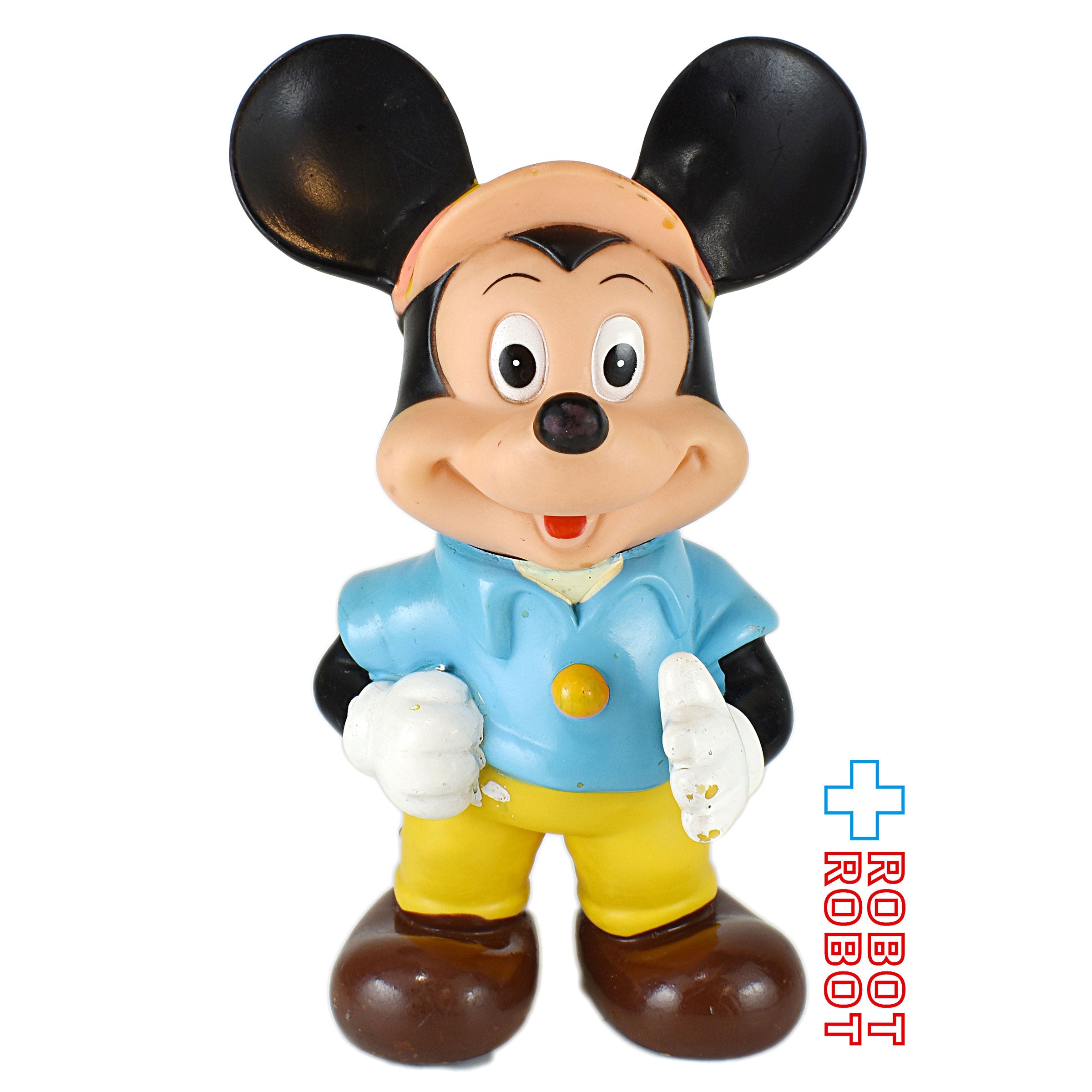 中嶋製作所 ディズニー ミッキーマウス ソフビフィギュア 水色シャツ