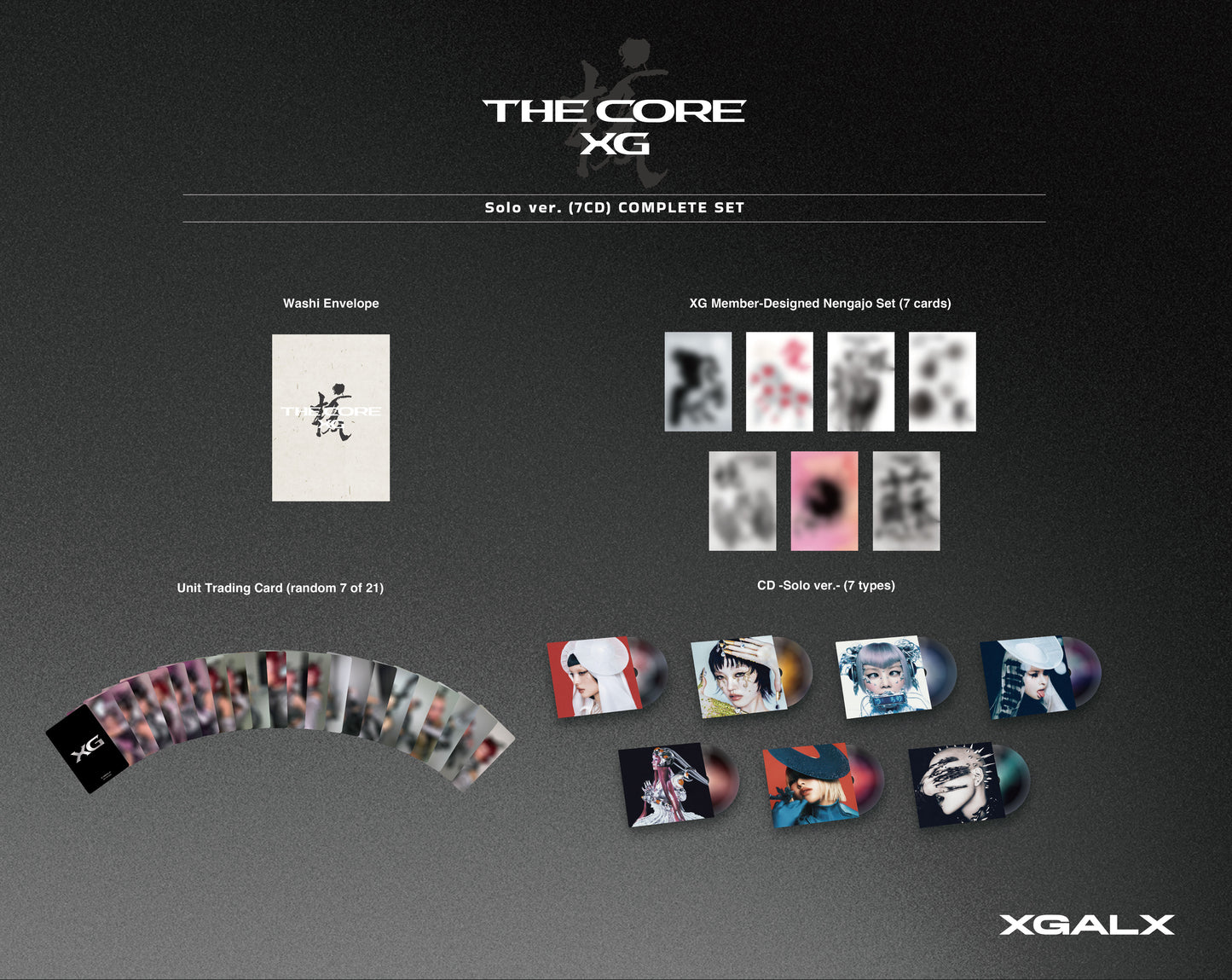 ALPHAZ LIMITED】【Solo ver. (7CD) COMPLETE SET】THE CORE -核(7CD