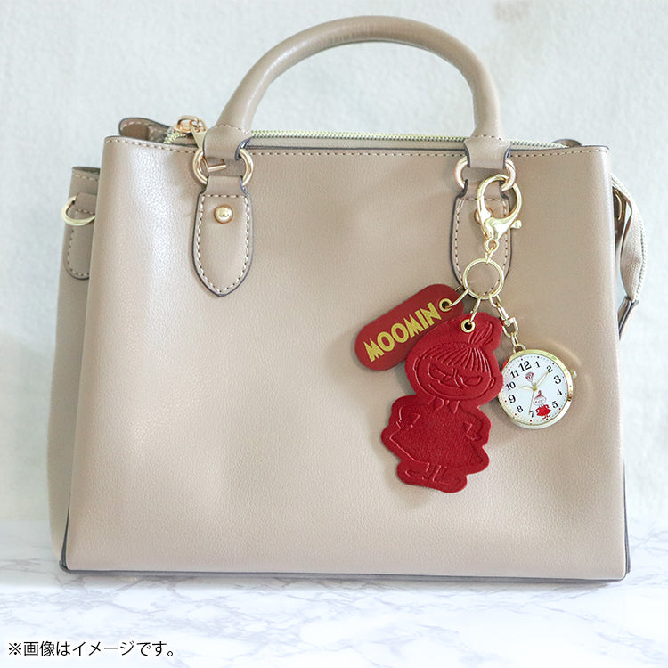 レザーチャーム付きキーチェーンウォッチ（リトルミイ/RE）MOM025-3