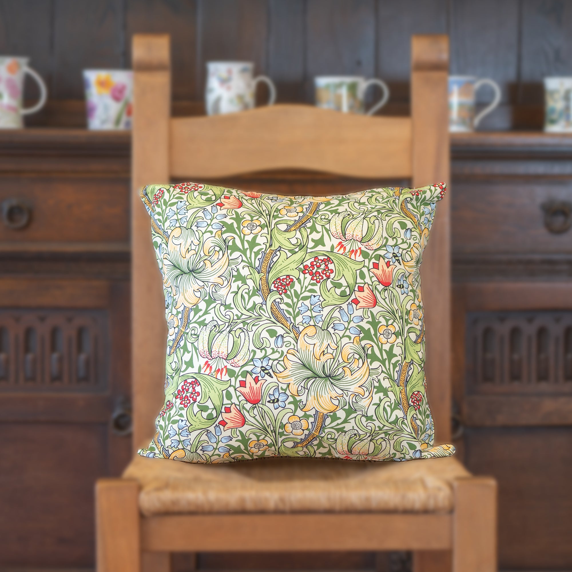 ウィリアムモリス クッションカバー Golden Lily - 英国雑貨OXFORD TIME