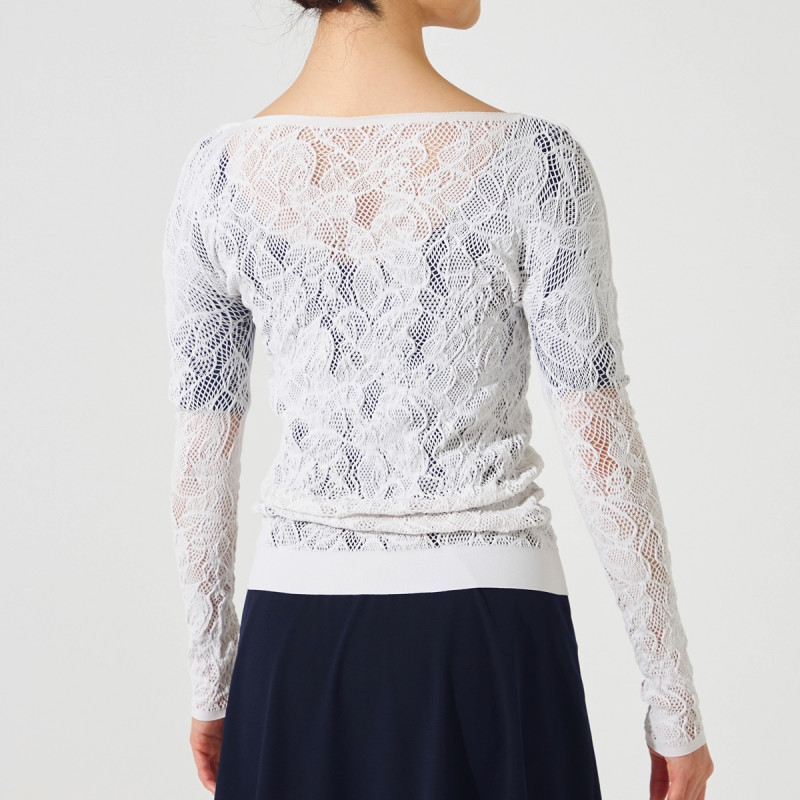 ノーソーイングニット】レーシージップアップニットトップ 商品ページ