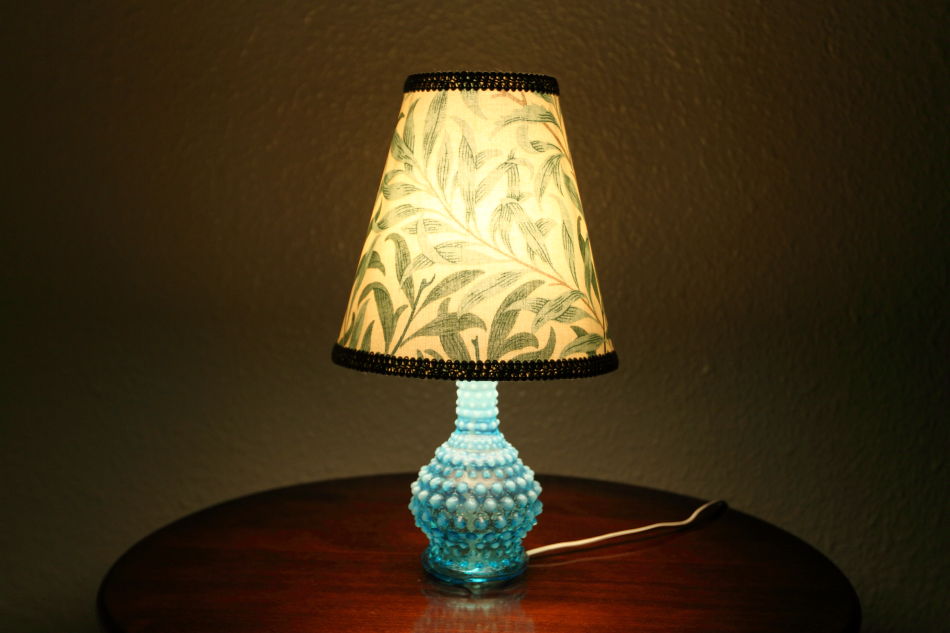 オールドフェントンFenton ブルーオパールセントホブネイルガラス