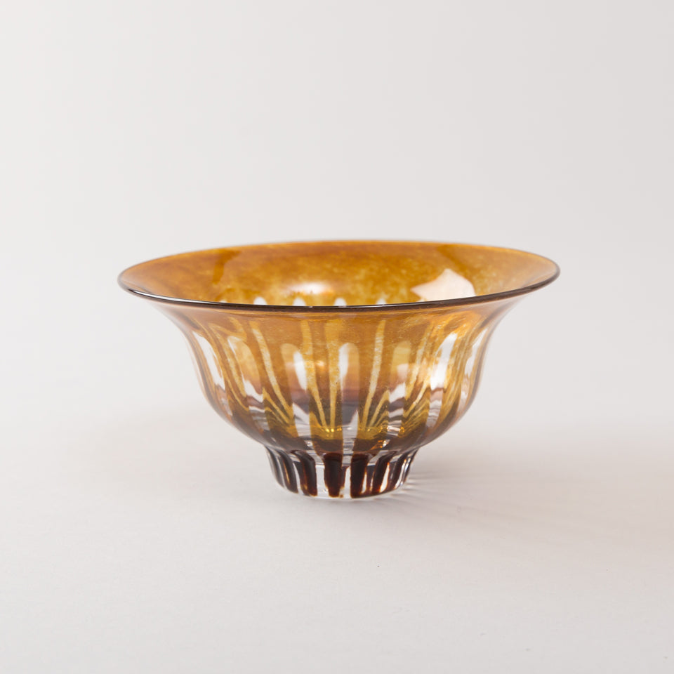 美品】花岡央 Hiroy Glass Studio(大) 鏡餅ガラス飾り HIROY GLASS STUDIO