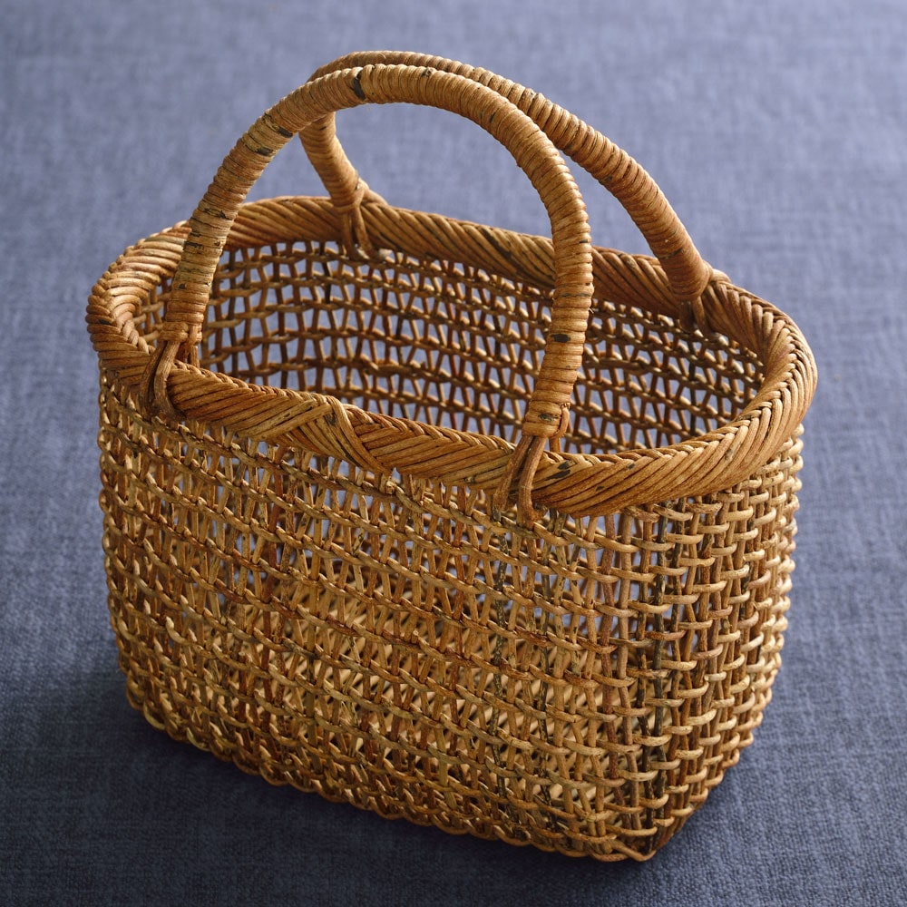 中川原信一さんのかごバッグ 7寸: ファッション・ビューティー雑貨