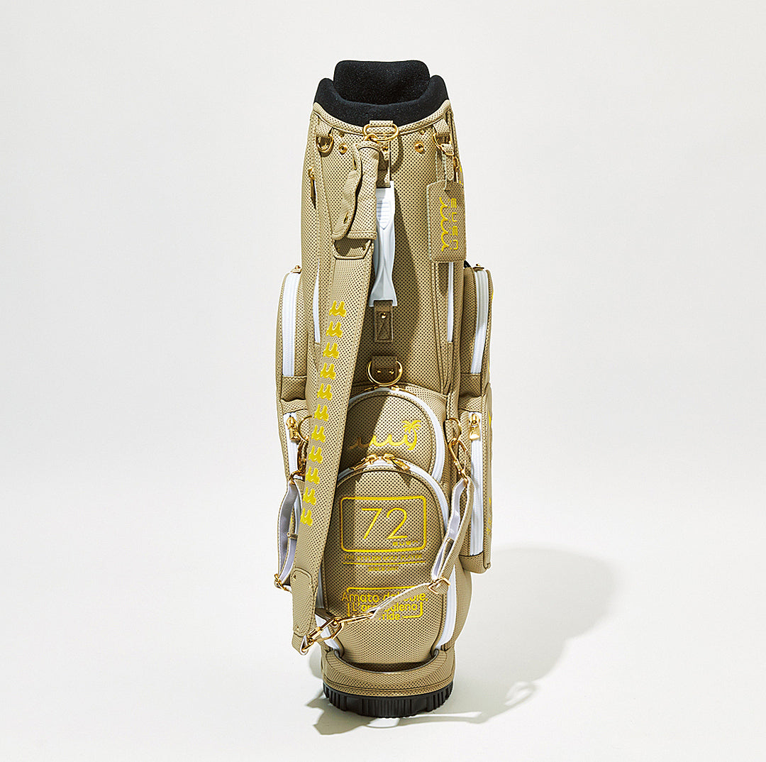 ムータマリン 超耐久レザー「コンティニュア」キャディバック ベージュ