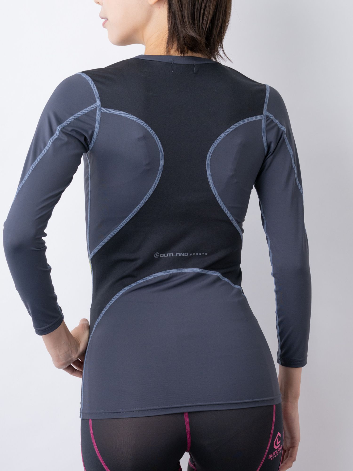 OUTLAND】レディス骨盤サポート コンプレッション長袖Tシャツ