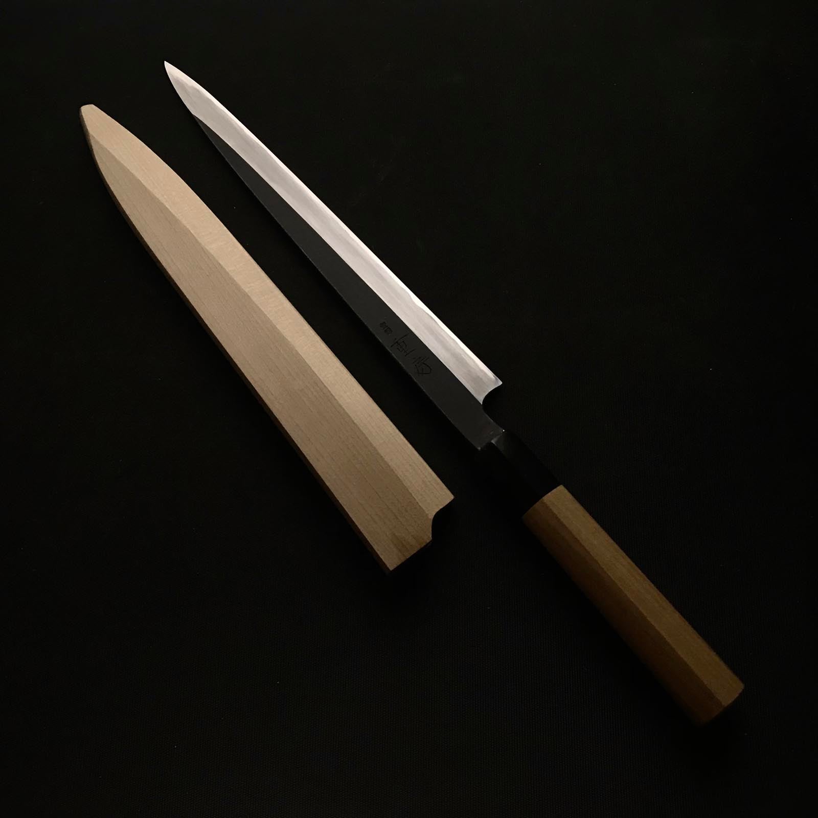 1 黒内重房 柳葉防長 鞘付 重房作 特注 黒打