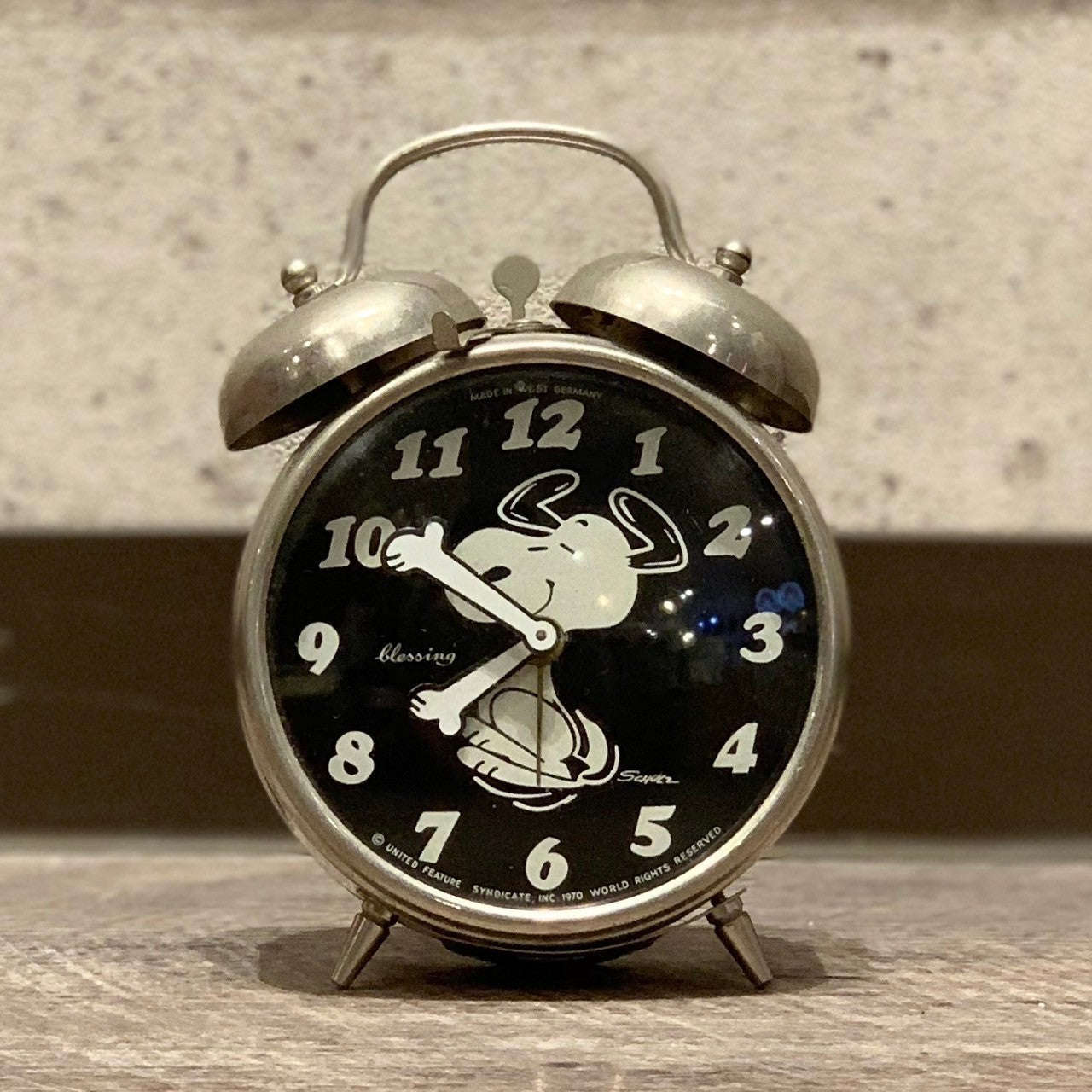 1970年代 西ドイツ製 SNOOPY PEANUTS ヴィンテージ時計 置時計