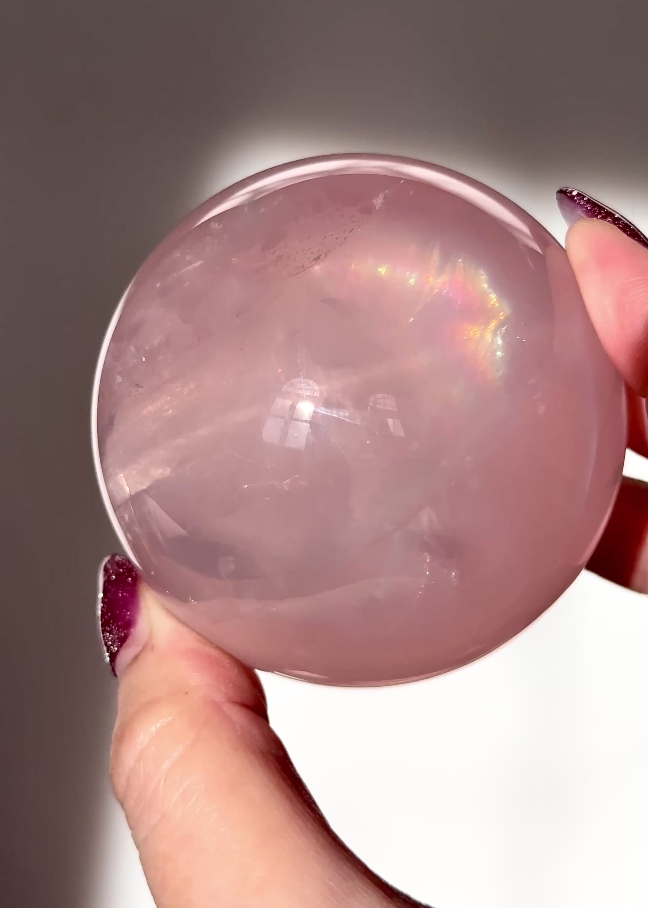 ローズクォーツスフィア A60mm モザンビーク産 – la lune rose