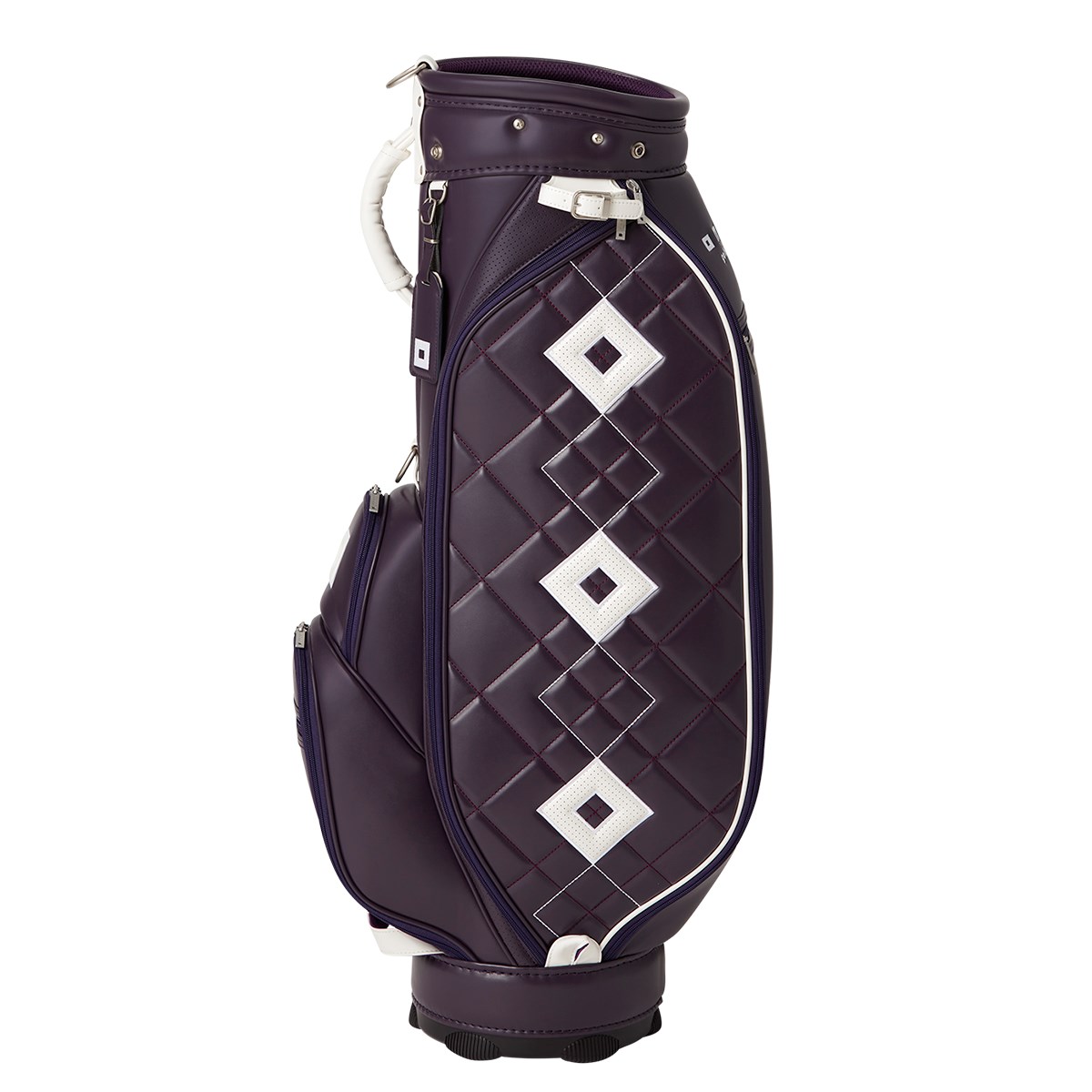 dショッピング |オノフ ONOFF キャディバッグ パープル／ホワイト