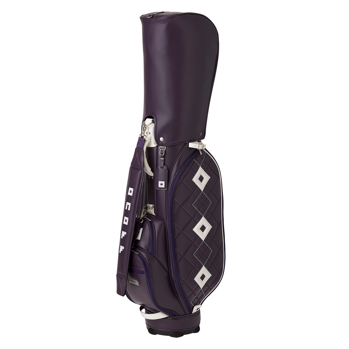 dショッピング |オノフ ONOFF キャディバッグ パープル／ホワイト