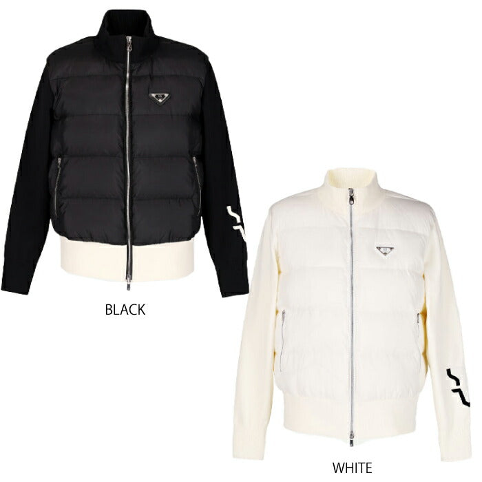 CPG GOLF シーピージーゴルフ レディース ダウン×袖ニットブルゾン