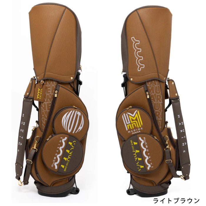 Mマルボン キャディバッグ ブラウン スタンドゴルフバッグ 3色 M