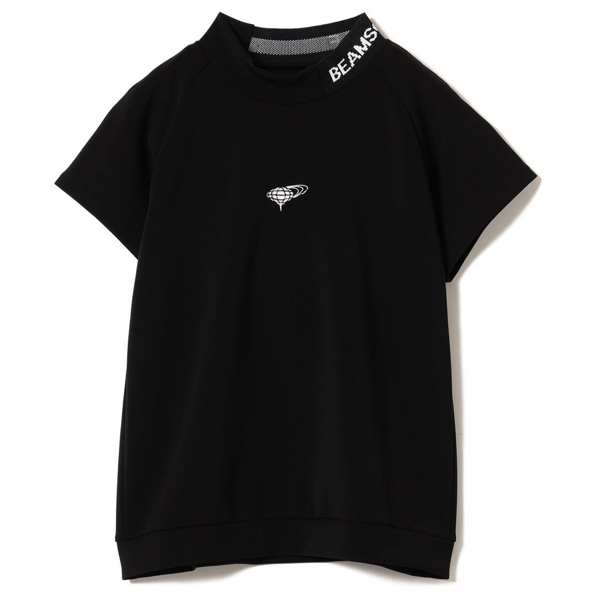 BEAMS GOLF ORANGE LABEL サイドロゴ モックネックシャツ レディス