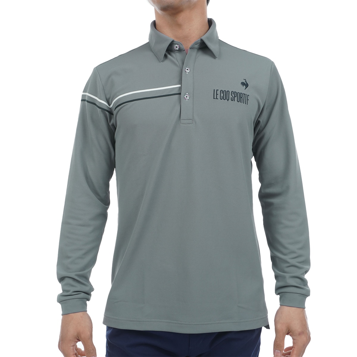 アウトレット】ストレッチ 鹿の子長袖ポロシャツ(長袖シャツ