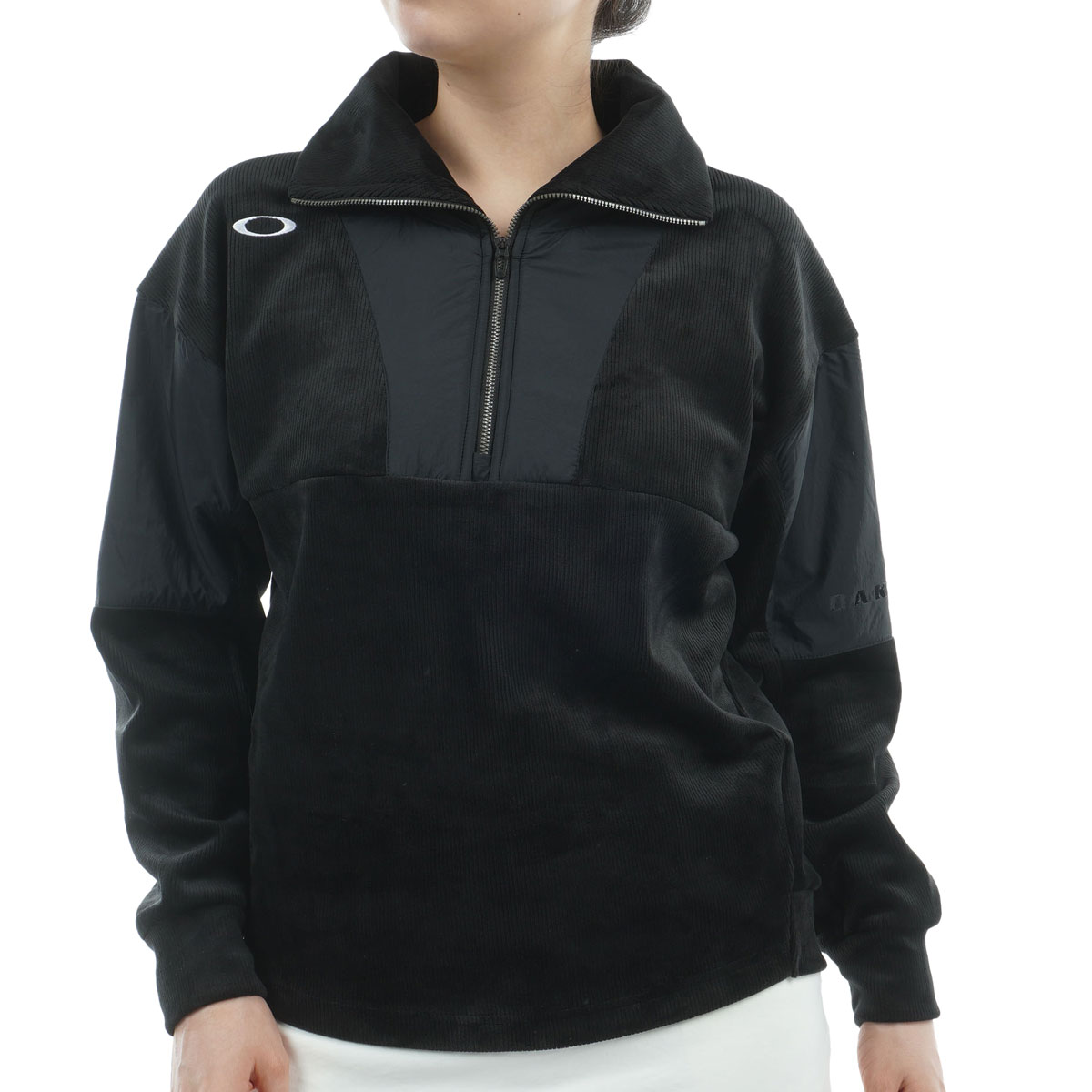 ELEVATE ストレッチ 両面起毛 ハーフジップフリースプルオーバー