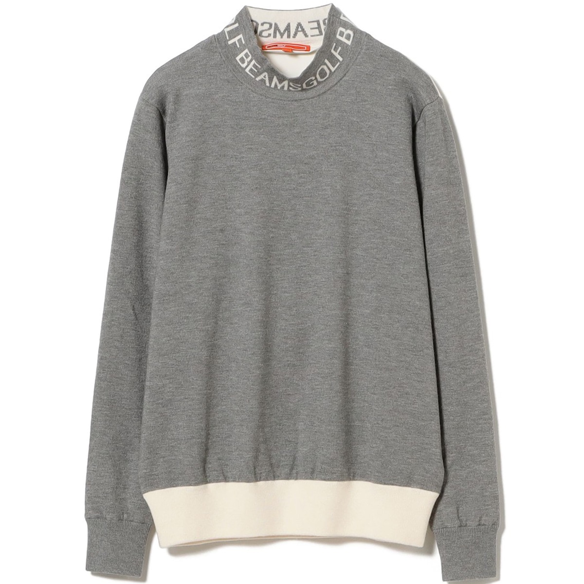 ORANGE LABEL 襟ロゴ バイカラー エアシャット ニット レディス(中間着