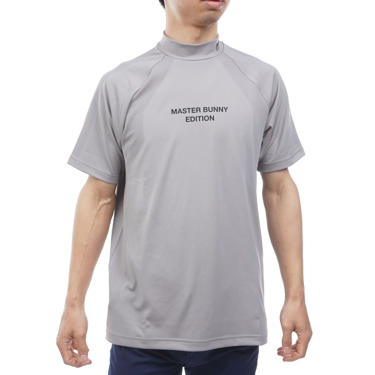 コンピュータージャカード モックネック半袖シャツ(半袖シャツ