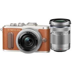 オリンパス PEN E-PL8 EZダブルズームキット ブラウン | ミラーレス一眼