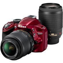 ニコン D3200 200mmダブルズームキット レッド | デジタル一眼レフ
