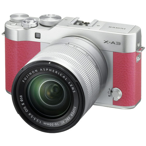フジフイルム(FUJIFILM) ミラーレス一眼 X-A3 ﾚﾝｽﾞｷｯﾄ ﾋﾟﾝｸ【2420万