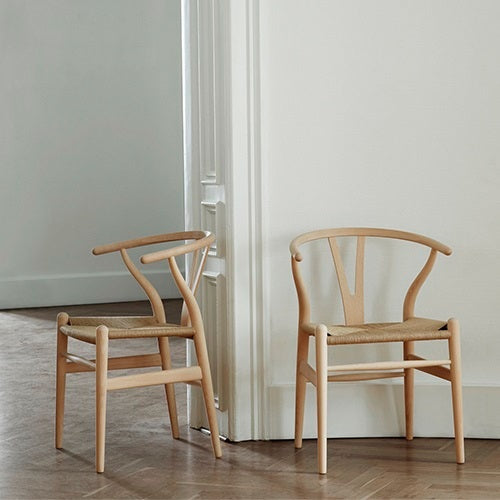 CH24 Yチェア ビーチ材/ブラック (ソフト塗装)/ブラックペーパーコード