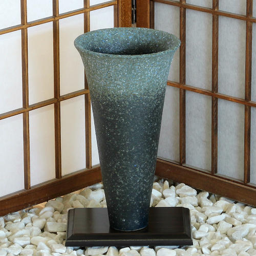 信楽焼 花器 石肌 長 立花 陶器 花瓶 生け花 和風 華道 池坊 生花用 手