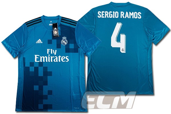 予約RMD08】レアルマドリード サード 半袖 4番 セルヒオ・ラモス【17