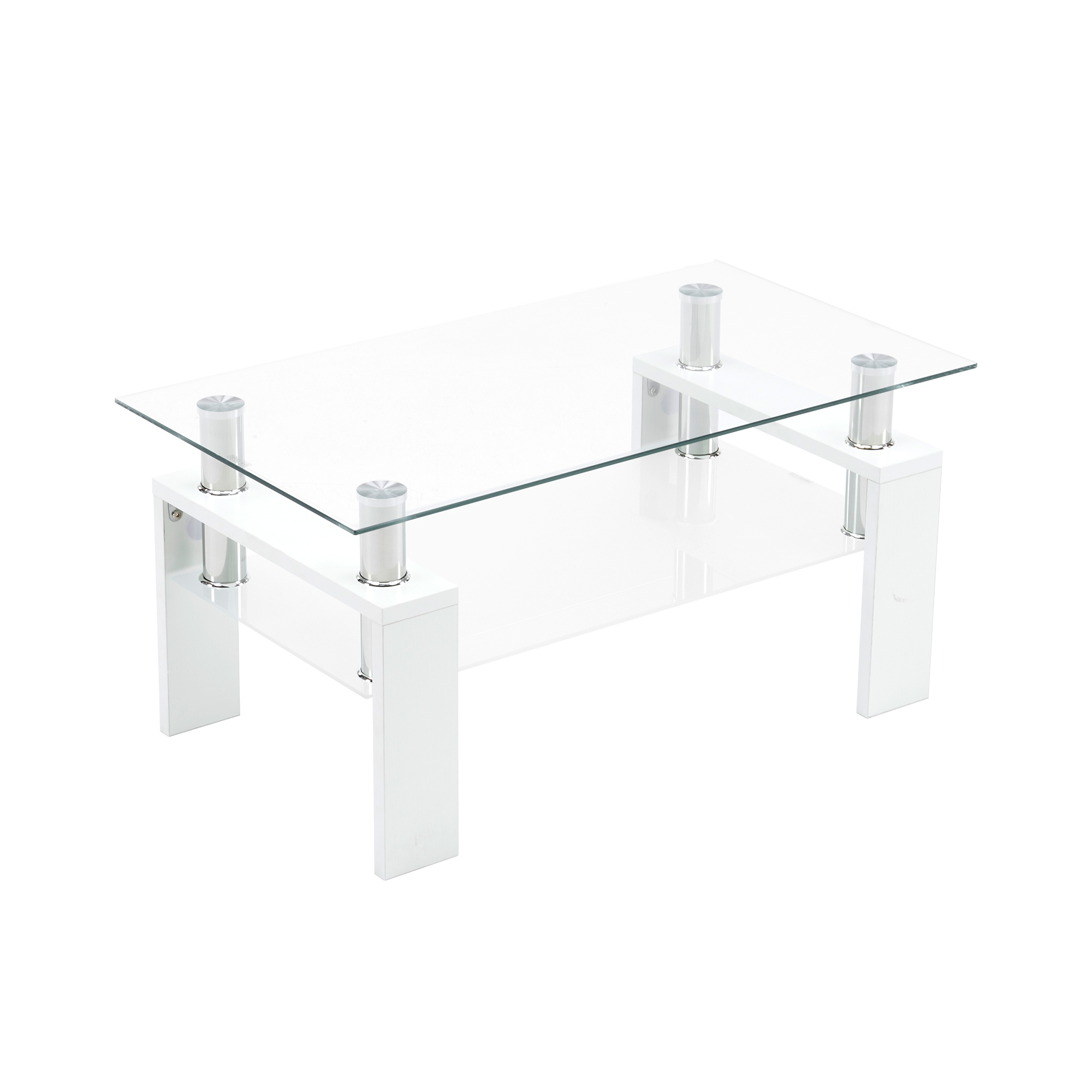 BTM 【方形】ガラステーブル センターテーブル ローテーブル モダン