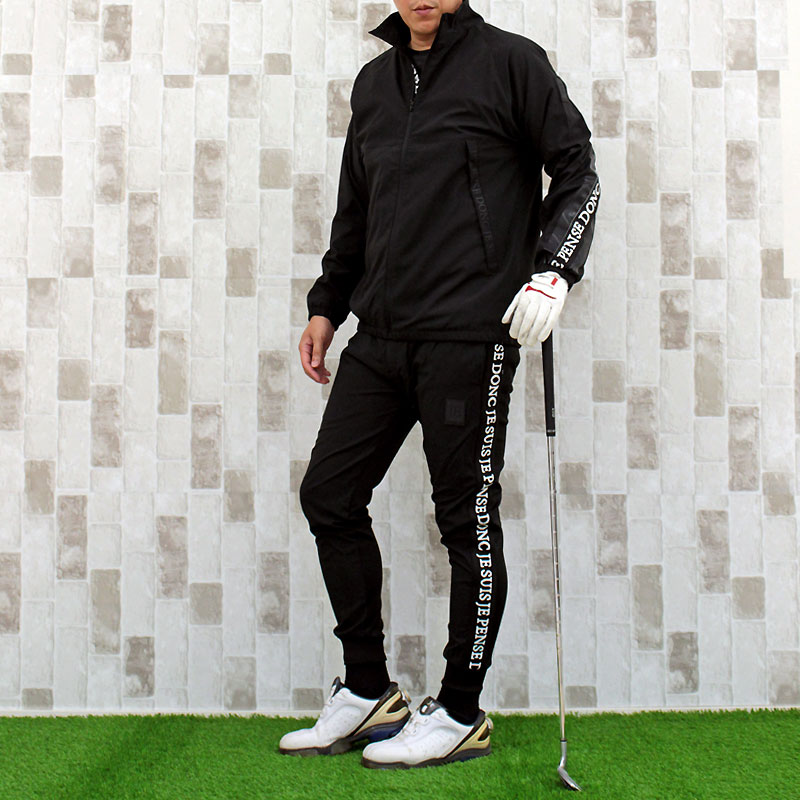 ゴルフウェア セットアップ 上下セット メンズ ナイロン ジャケット