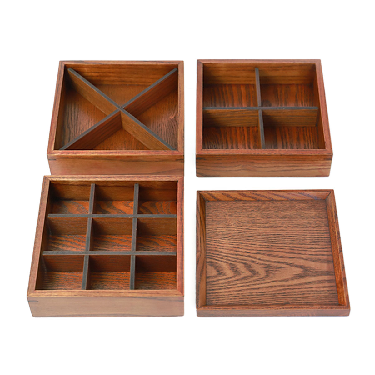 みよし漆器本舗 天然木製 三段重箱 5.5寸 16.5cm 漆塗り 3つ 仕切り