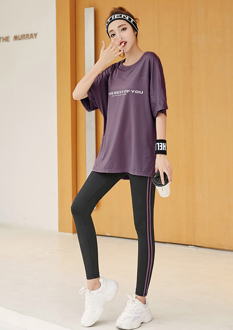 HYS SHOP ヨガウェア 上下セット トップス ブラトップ レギンス 半袖 5