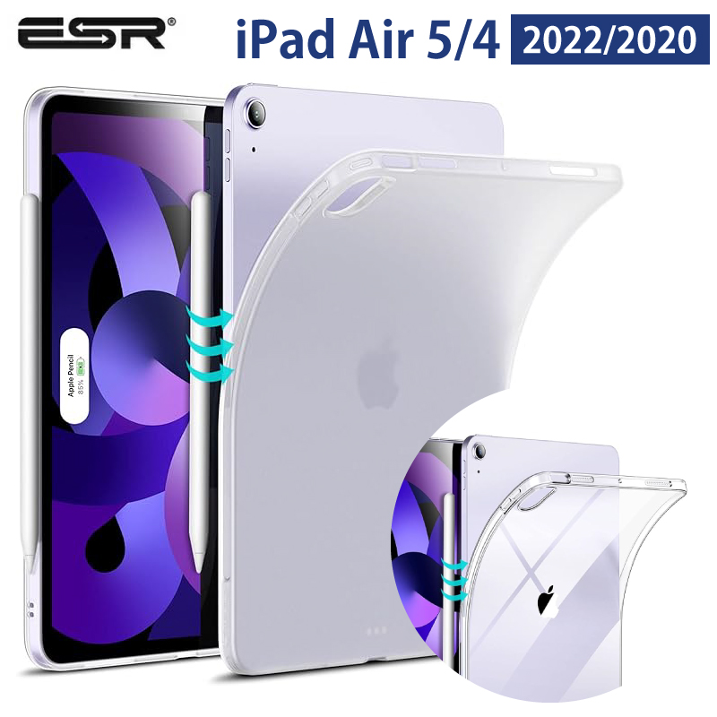 マットなソフトケース iPad Air5 ケース 透明 ESR air 第5世代 2022