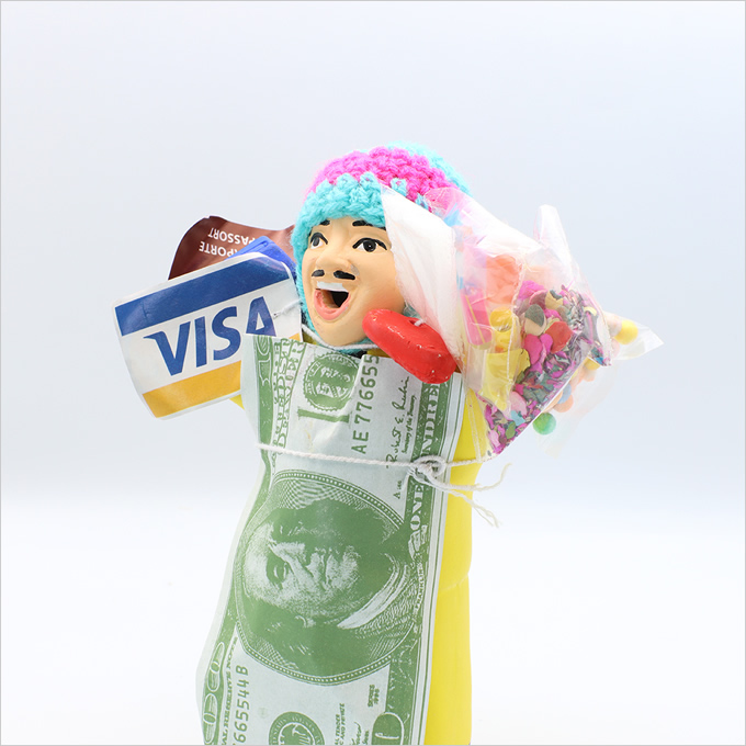 エケコ人形 縁起物 幸運 お守り プレゼント ギフト 人形 陶器ト 置物